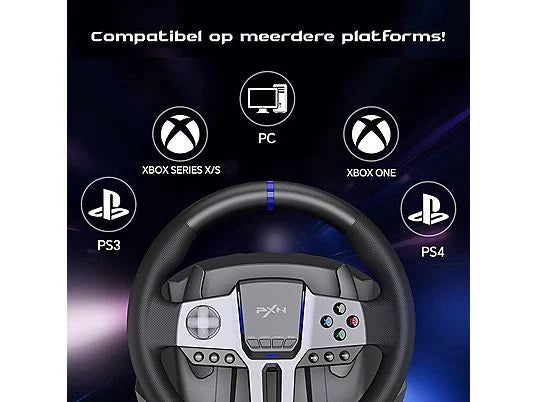 PXN V9 Gen2 – Volant de Course Gaming avec Pédales Magnétiques et Levier de Vitesse .