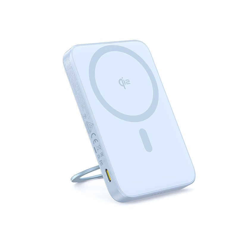 Baseus PicoGo Power Bank Magnétique Qi2 5000mAh 20W avec Support Rotatif – Bleu – P10076800313-00