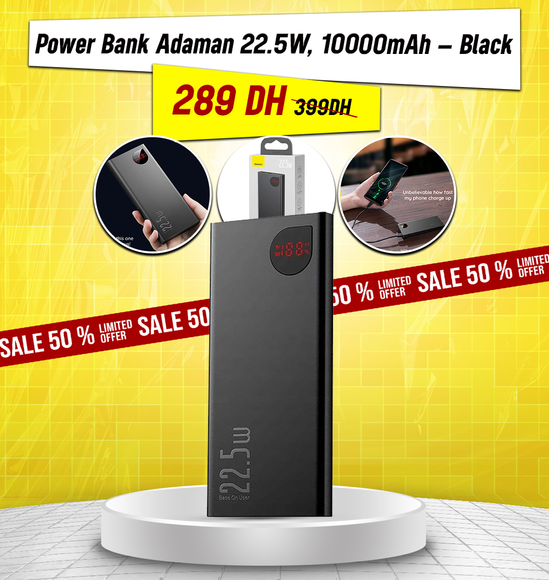POWER BANK BASEUS ADAMAN METAL 22.5W 10000 Mah-PPAD070001