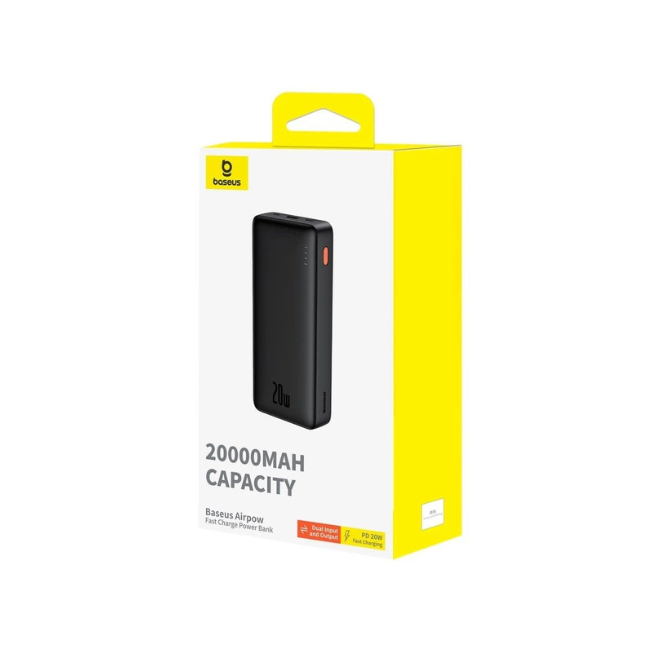 Power Bank Baseus 20000 mAh 20 W - noir – P10022804113-00