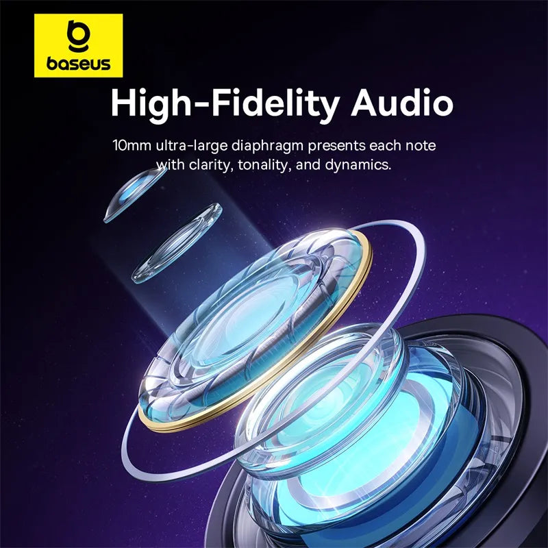 Baseus Encok CZ11 Type-C Wired Headphone, In-Ear Headset USB-C Earphone With Mic - Black-A00164300113-Z1