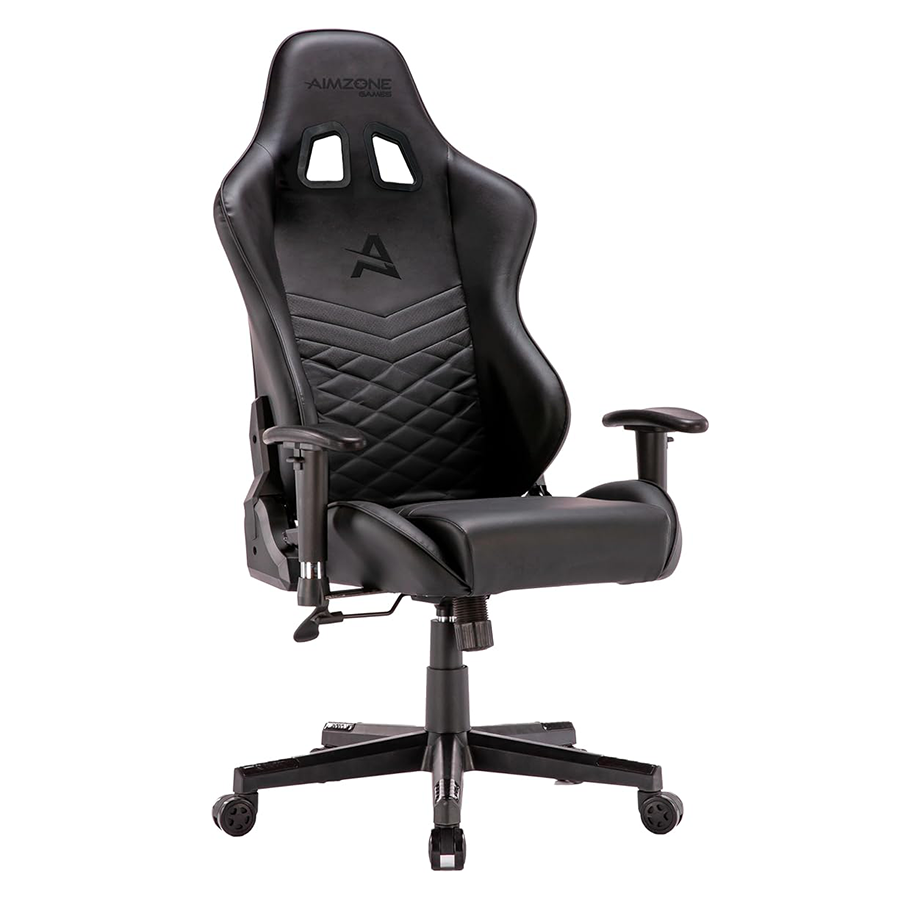 Aimzone Ergonomic Pro Gaming Chair Racing Style Adjustable Height Heavy Duty PC Computer Professional Chair with Headrest and Lumbar Support Swivel Chair (Black)