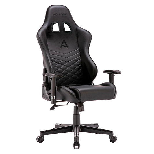 Aimzone Ergonomic Pro Gaming Chair Racing Style Adjustable Height Heavy Duty PC Computer Professional Chair with Headrest and Lumbar Support Swivel Chair (Black)