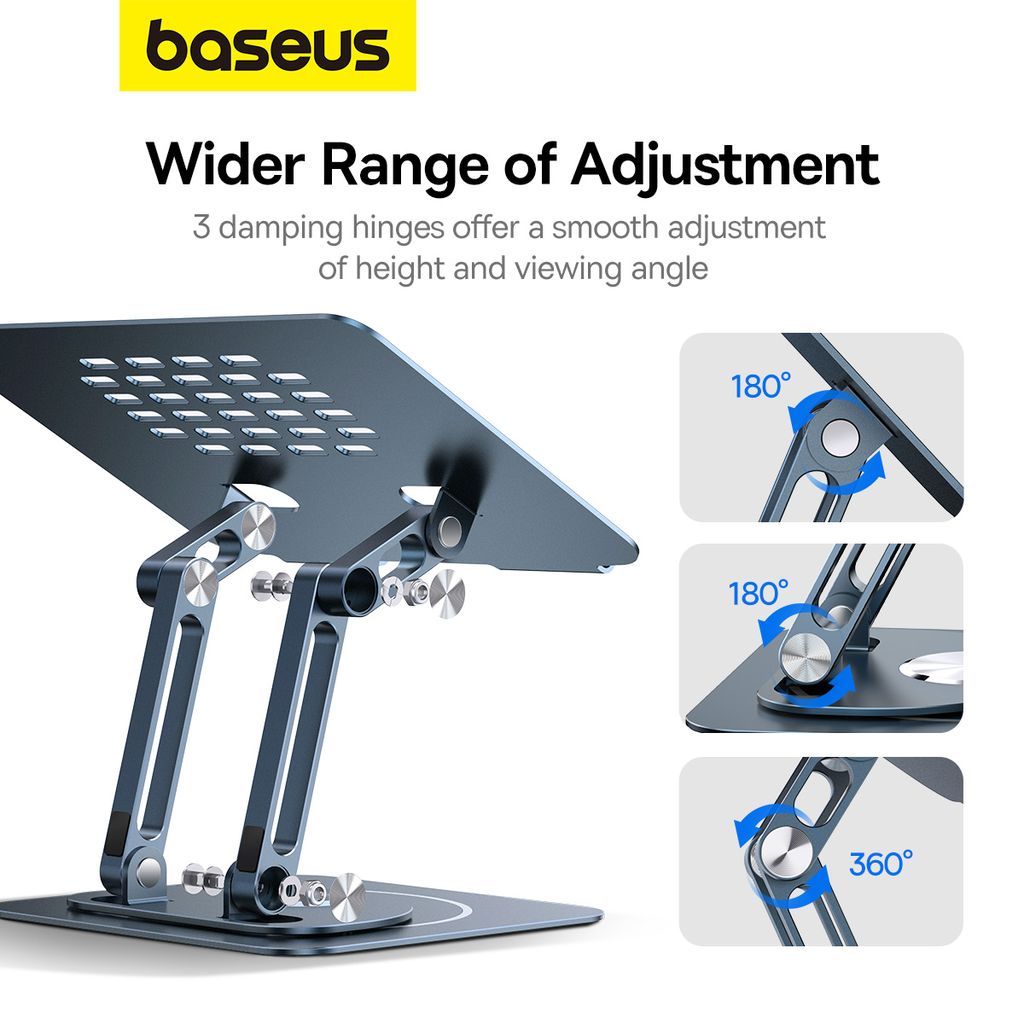 Baseus UltraStable Pro Support Rotatif et Pliable Space Grey – B10059900811-01