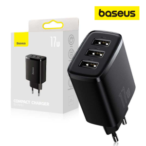Baseus Chargeur 3x USB 17W Noir-CCXJ020101