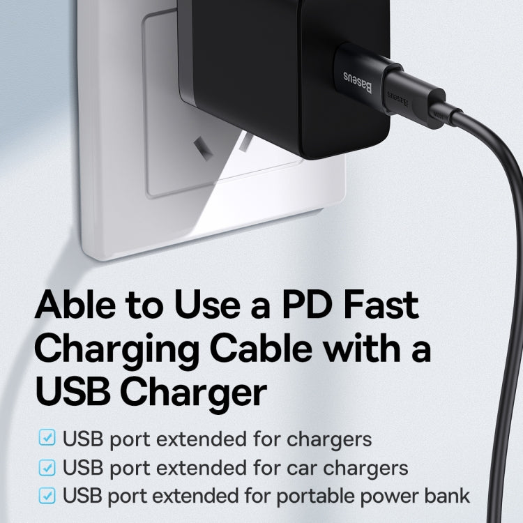 Baseus Adaptateur USB 3.1 Mâle vers Mini OTG Femelle Type-C – ZJJQ000101
