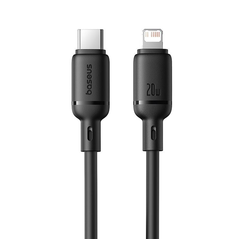 Baseus Silky Series Câble de Charge Rapide 1m USB-C vers Lightning iPhon 20W – P10377700113-00