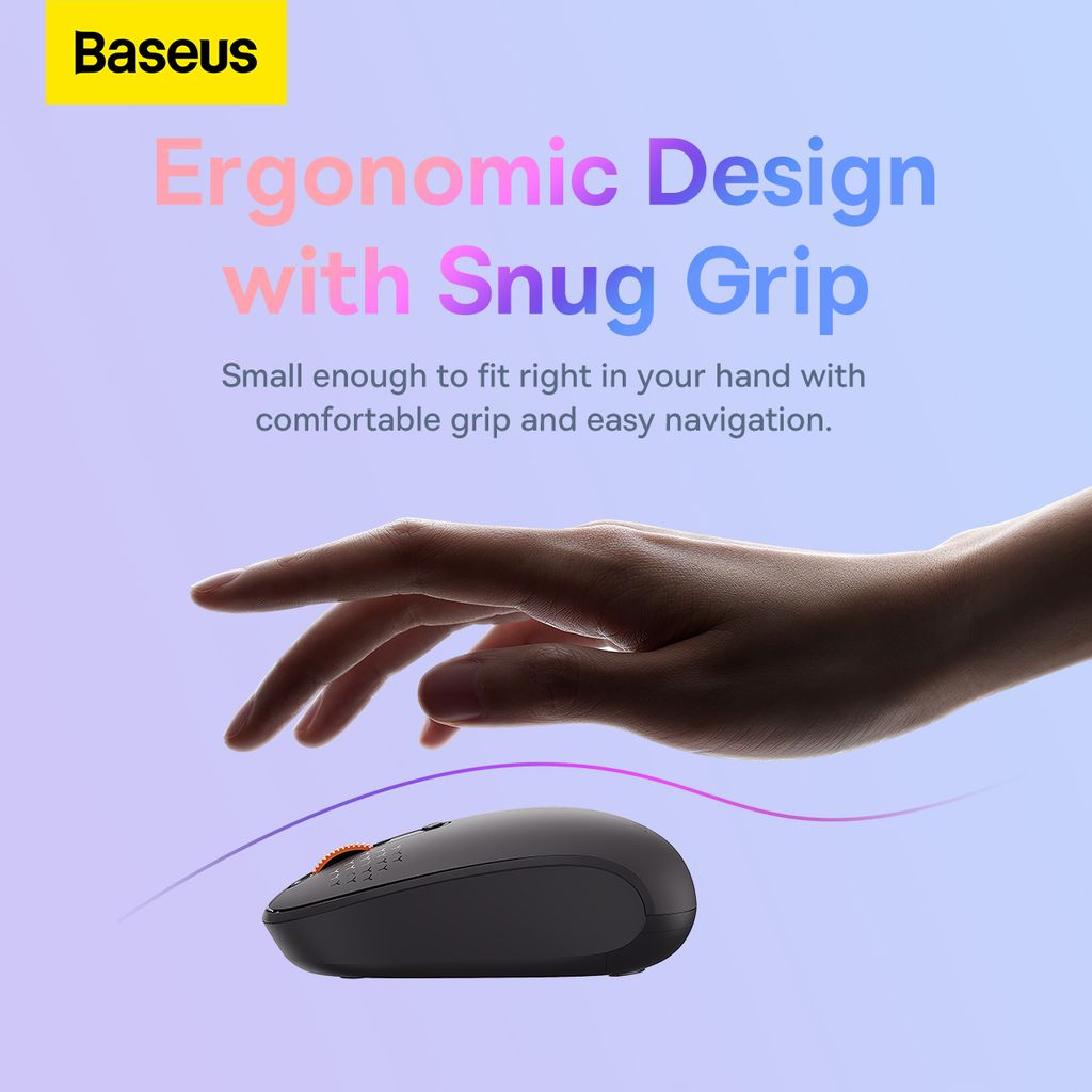 Souris Sans Fil  Baseus  2.4G 1600DPI -gris - B01055502833-00