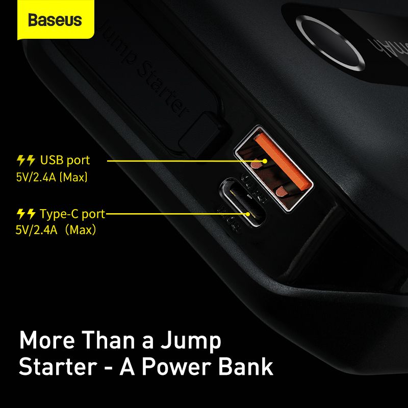 Baseus Super Energy Air Démarreur de Voiture 10000mAh 1000A – ( CGNL020101 )