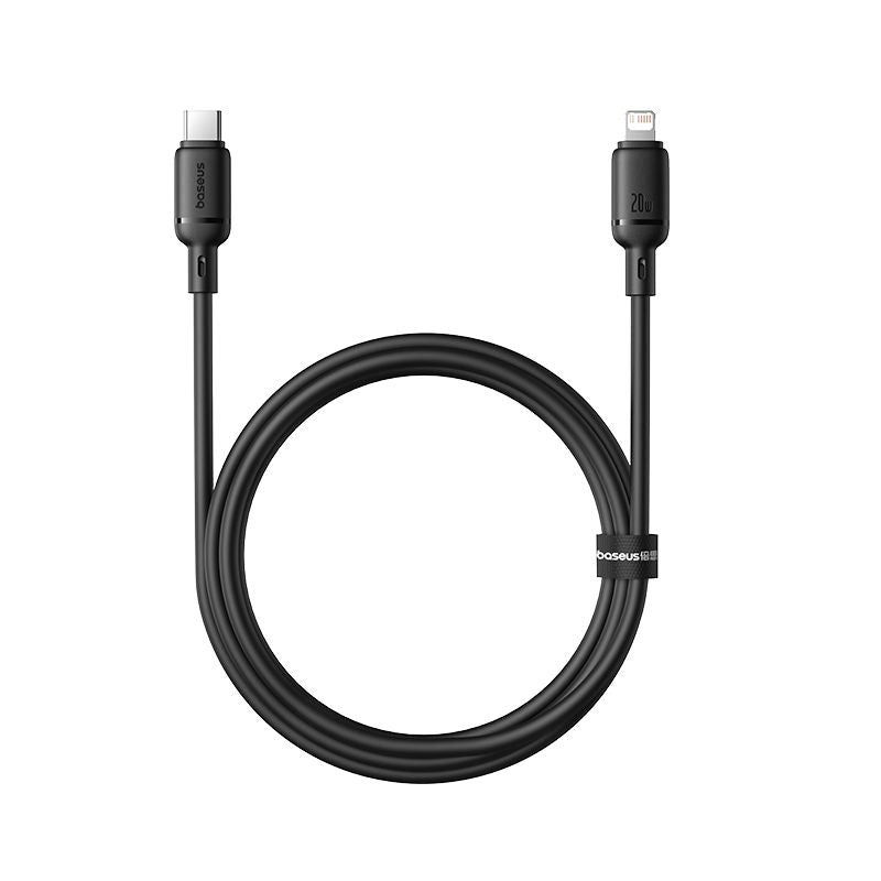 Baseus Silky Series Câble de Charge Rapide 1m USB-C vers Lightning iPhon 20W – P10377700113-00
