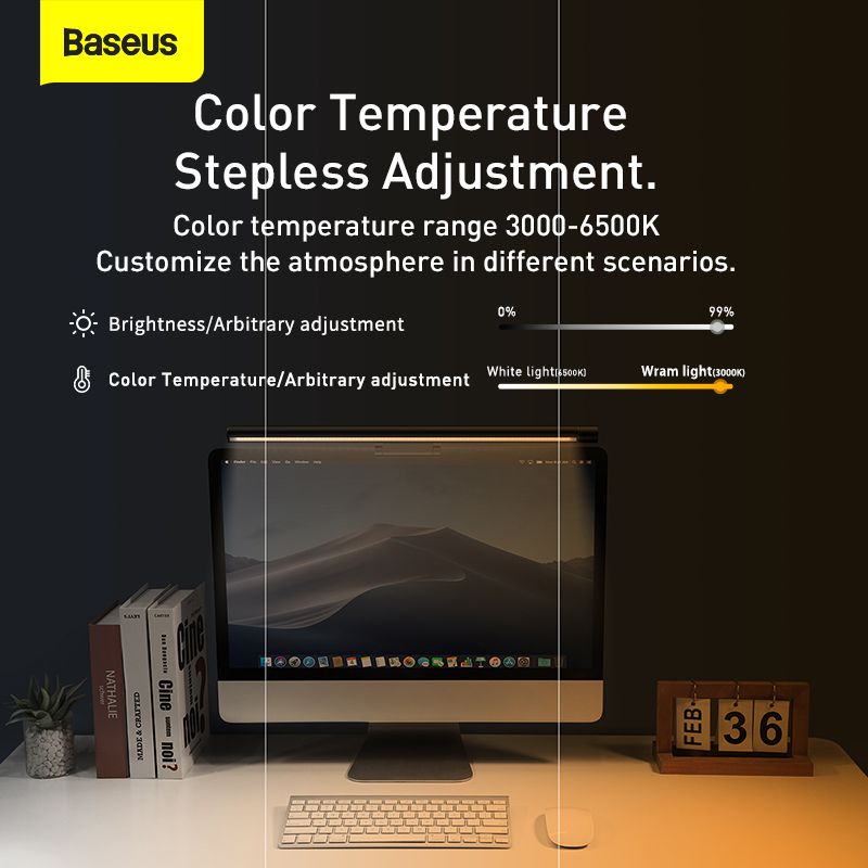 Baseus Lampe d’Écran USB Asymétrique (Youth) – DGIWK-P01