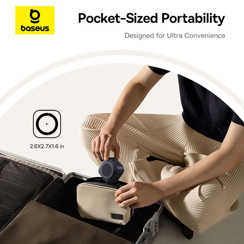 Baseus PicoGo Series 2-en-1 Magnetic Wireless Charging Stand Qi2 – 15W + 67W ( P10276800123-00 )