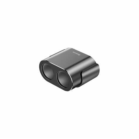 Baseus Car Charger Répartiteur 2x prise allume-cigare 80W 2x USB-A 3.1A – argent-CRDYQ-01