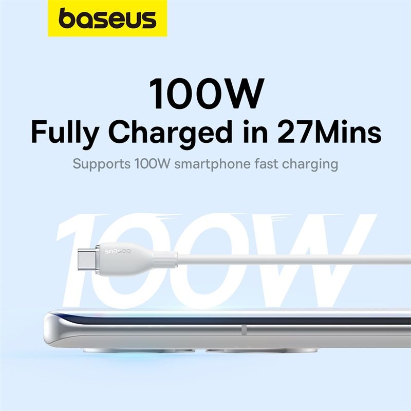 Baseus Câble de Charge 100W USB vers USB-C 1.2m – P10355703221-B1