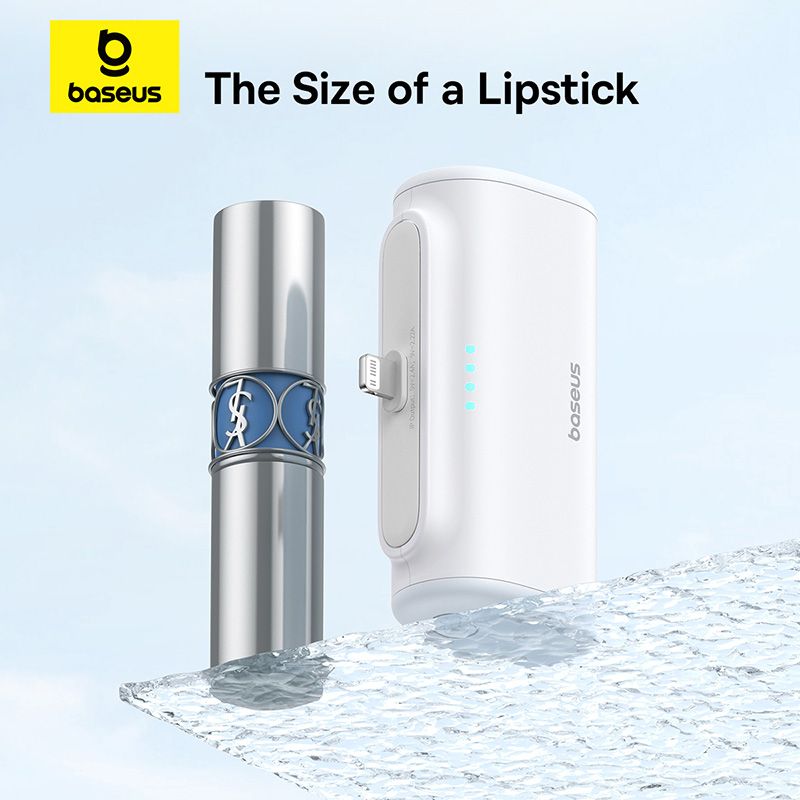 Baseus Compact Power Bank iPhone Edition 20W Charge Rapide 5000mAh – Blanc – P10068307213-00