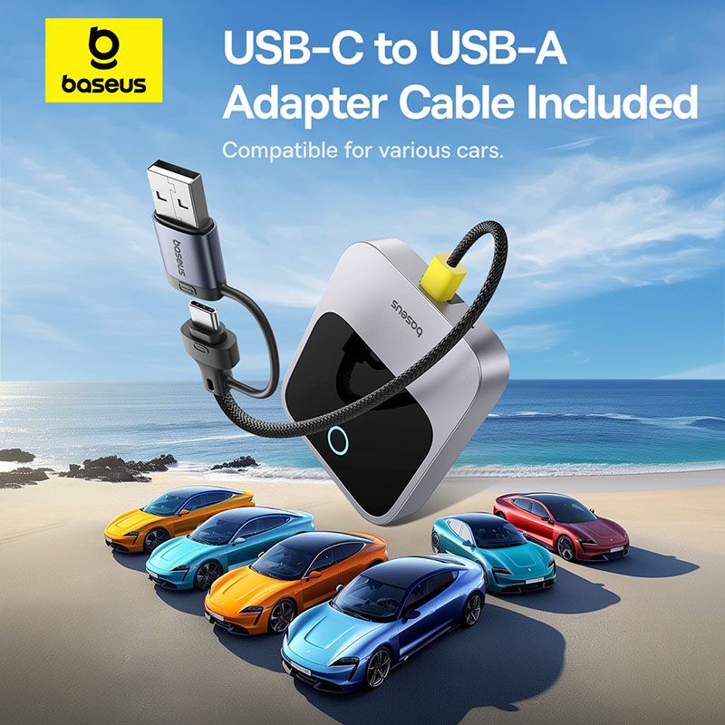 Baseus CarPlay Sans Fil SafeJourney Adaptateur Pour iPhone - C10745100813-00