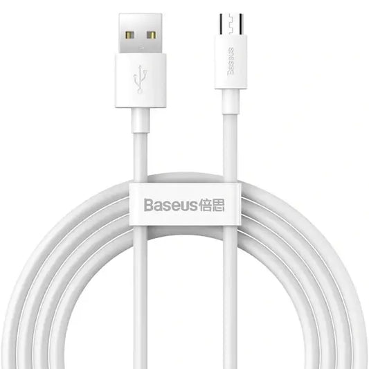 Baseus Cable USB vers Micro 2.1A /2PCS/Set/1.5m Blanc - TZCAMZJ-02