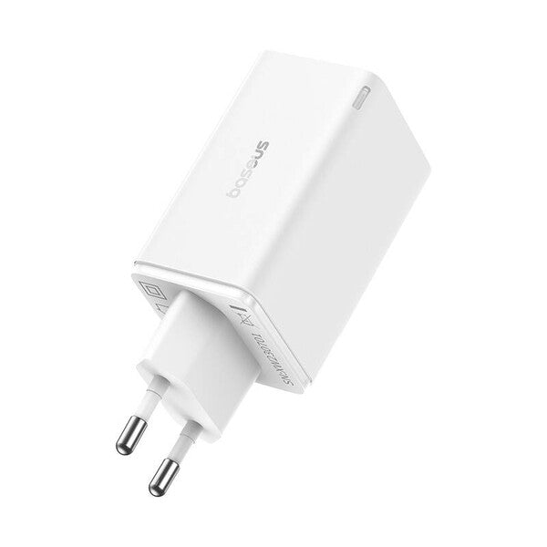 Baseus Chargeur Rapide 65W – 2x USB-C + 2x USB-A (Blanc - P10162701213-00)