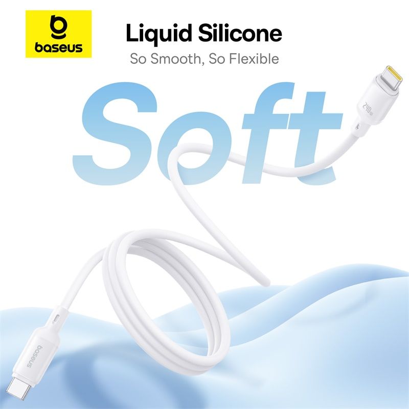 Baseus PicoGo Câble 240W Magnétique USB-C vers USB-C 1m en Silicone Liquide – P10376800211-00
