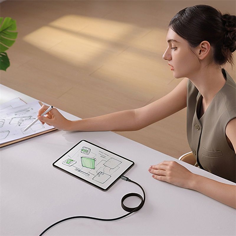 Baseus Tungsten Gold Câble 100W Magnétique 1m USB-C vers USB-C – Noir – P10319805111-00