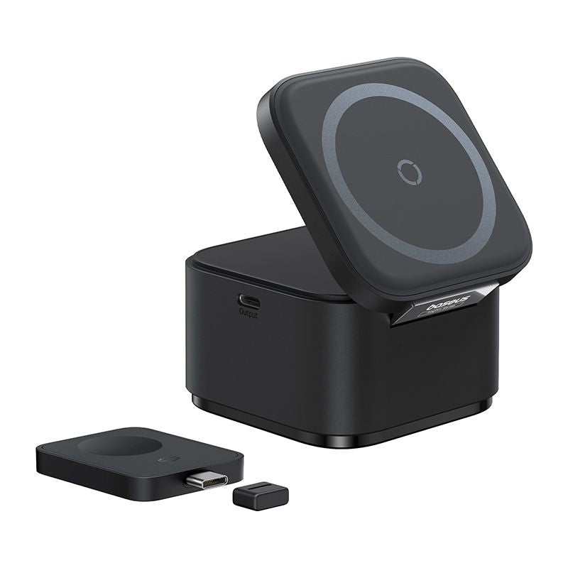 Baseus MagPro Chargeur Sans Fil Magnétique 2 en 1 - 25W + MagPro E-Watch 2.5W- P10264100123-01