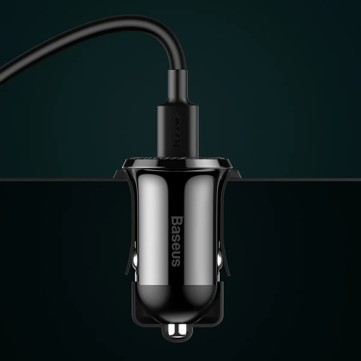 Baseus Chargeur de voiture USB 4.8A – Noir (CCALLP-01)