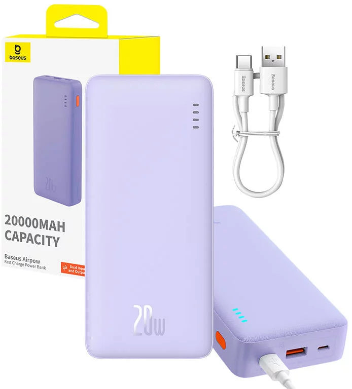 Baseus power Bank 20000mAh 20W -Violet-P10022804513-00