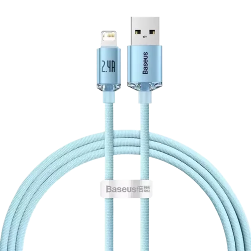 Baseus Cable USB – Lightning 2,4A /1,2m blue (CAJY001103)