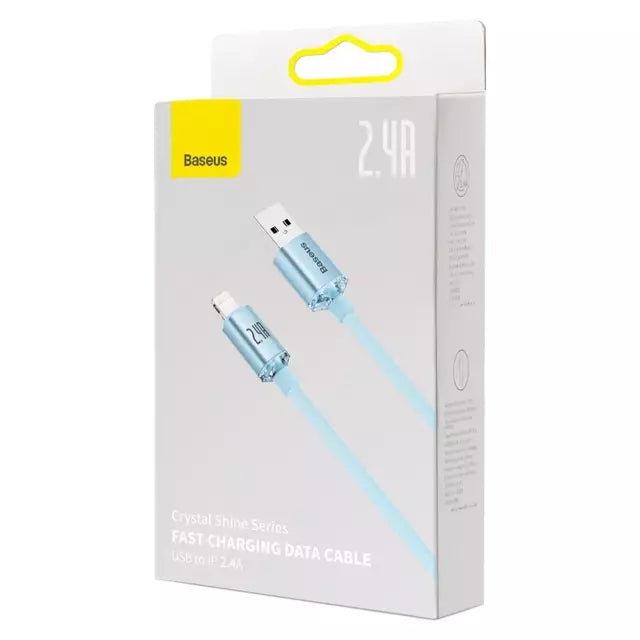Baseus Cable USB – Lightning 2,4A /1,2m blue (CAJY001103)