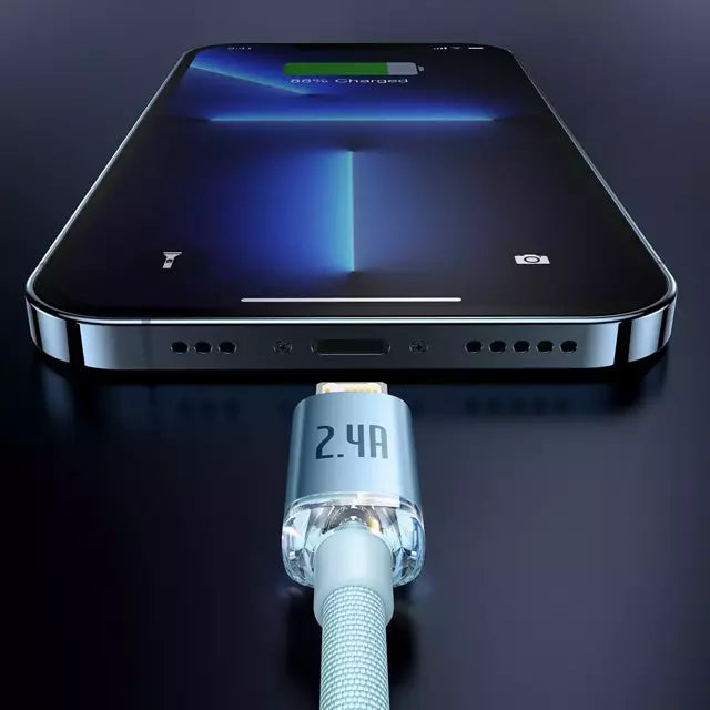 Baseus Cable USB – Lightning 2,4A /1,2m blue (CAJY001103)