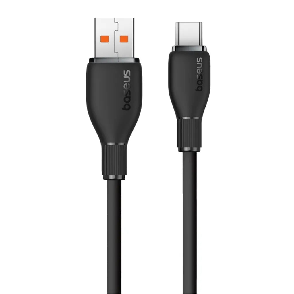 Baseus Pudding Series Câble de Charge Rapide USB-A vers Type-C 100W 6A 1,2M – Noir -P10355703111-B1
