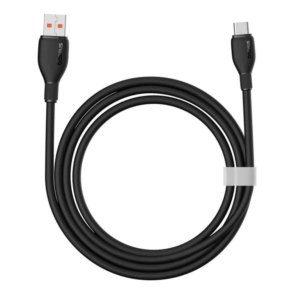 Baseus Pudding Series Câble de Charge Rapide USB-A vers Type-C 100W 6A 1,2M – Noir -P10355703111-B1