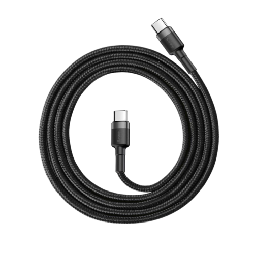 Baseus Cafule Series USB-C / Type-C PD 2.0 60W Grey+Black (CATKLF-GG1)