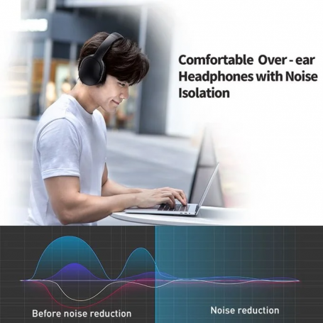 Baseus Casque sans fil D02 Pro Noir (NGTD010301)