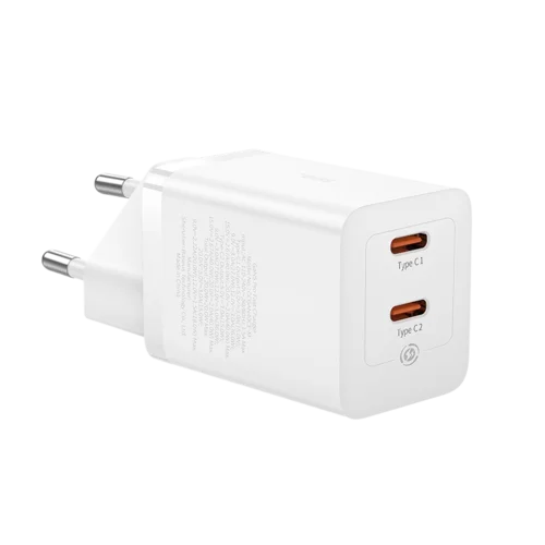 Baseus Gan5 pro Fast Charger C+C 40W EU Blanc (CCGP180102)