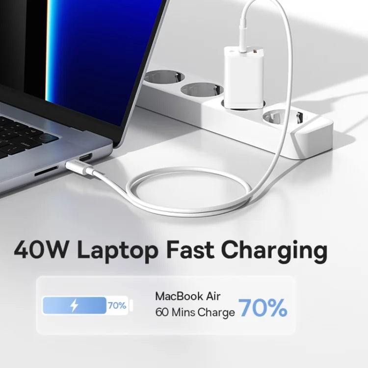 Baseus Gan5 pro Fast Charger C+C 40W EU Blanc (CCGP180102)