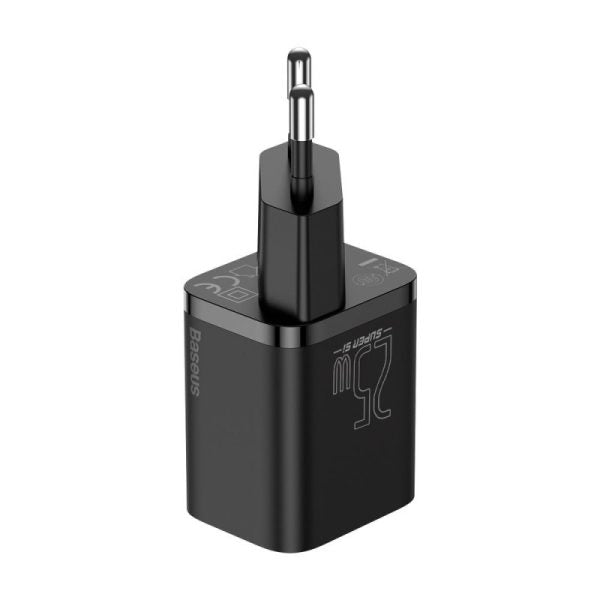 Baseus Ensemble de charge AC 1C / câble Type-C vers Type-C 3A 1m, 25W, noir -TZCCSUP-L01