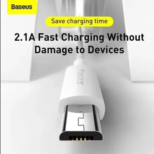 Baseus Cable USB vers Micro 2.1A /2PCS/Set/1.5m Blanc - TZCAMZJ-02