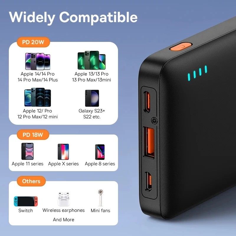 Power Bank Baseus 20000 mAh 20 W - noir – P10022804113-00