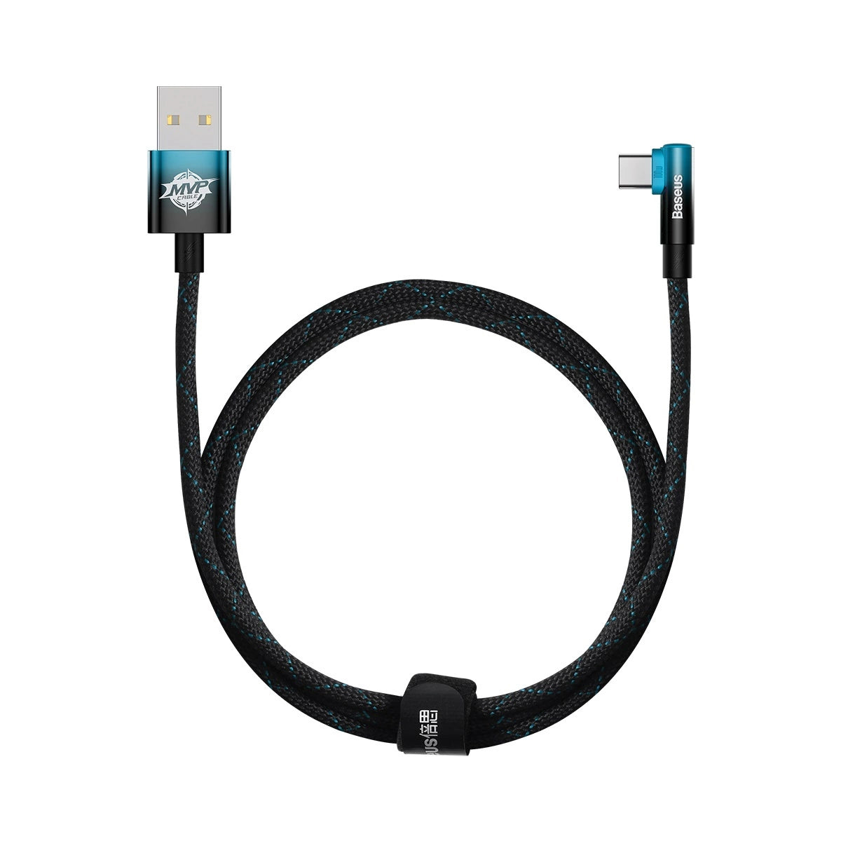 Baseus Câble USB vers Type-C 100W / 1M Noir + Bleu (CAVP000421)