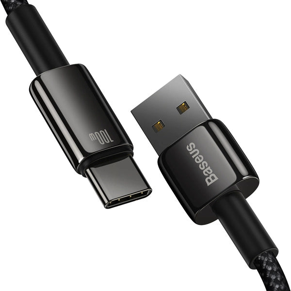 Baseus Câble USB vers Type-C 100W / 1M Noir (CAWJ000001)