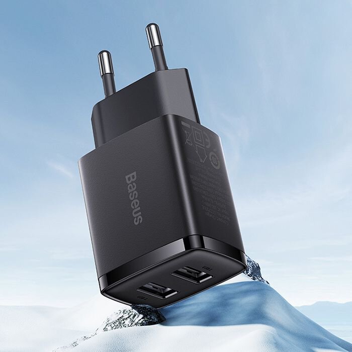 Baseus Chargeur avec 2 ports USB 10,5 W (CCXJ010201)
