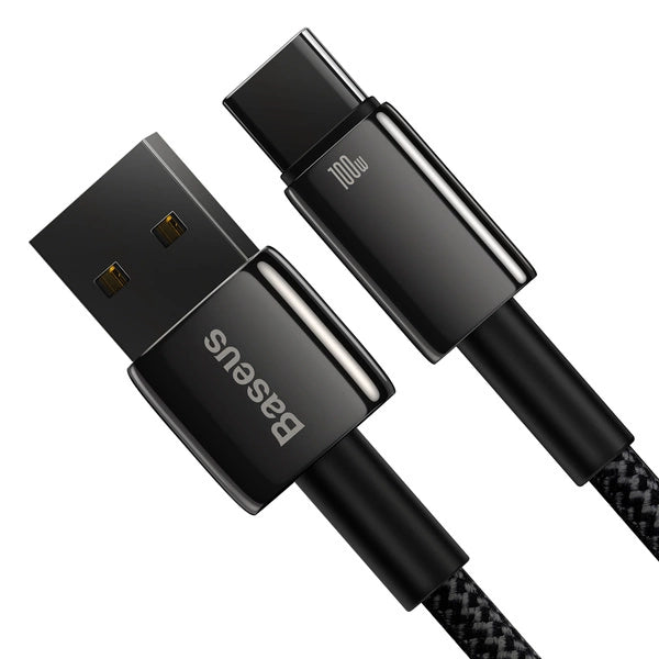 Baseus Câble USB vers Type-C 100W / 1M Noir (CAWJ000001)