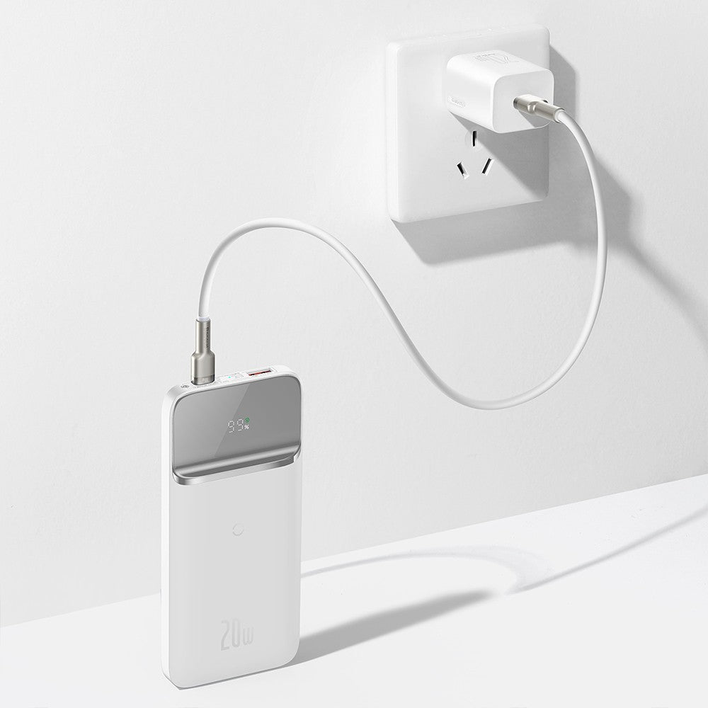 Baseus Magnetic Power Bank 20W 10000mAh - Blanc-PPCX010202