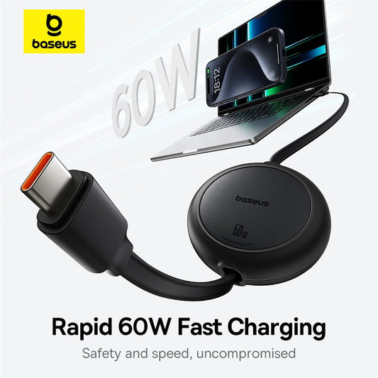 Baseus Câble USB-C vers USB-C 60W 1m – Noir (P10364500111-01)