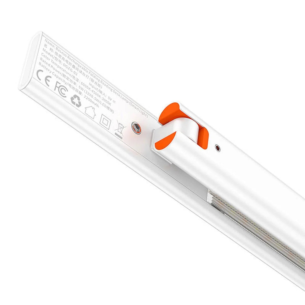 Lampe de bureau de lecture/ pliable rechargeable  BASEUS – COULEUR BLANC-DGZG-02