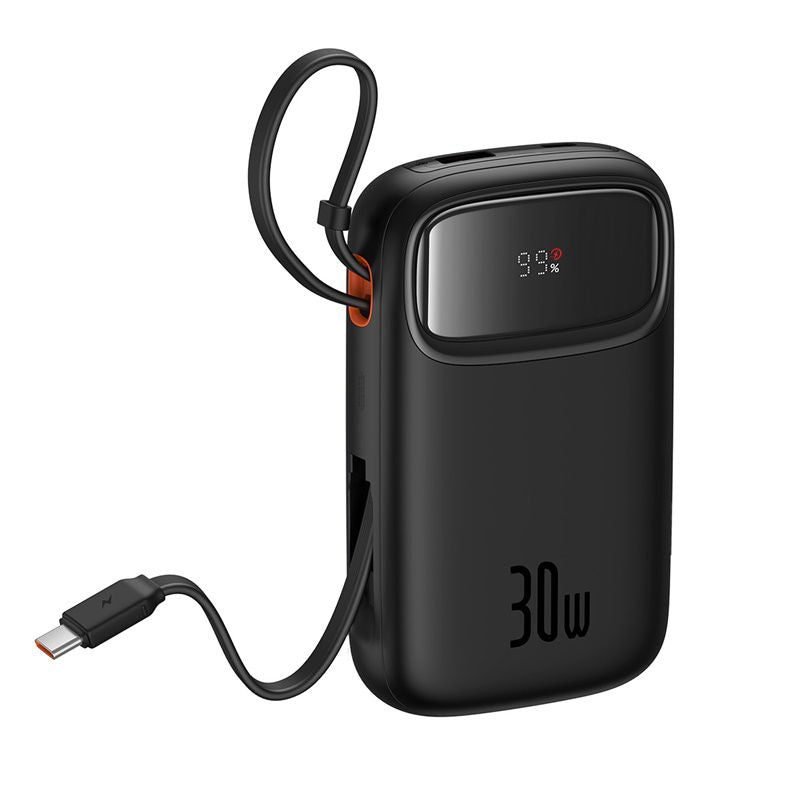 Baseus Power Bank 10000mAh 30W avec 2 Câbles USB-C Intégrés – (P10055008113-00)