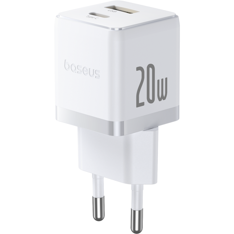 Baseus Palm Chargeur Rapide 2 Ports C+U 20W + Cable C 60W – P10111608213-01