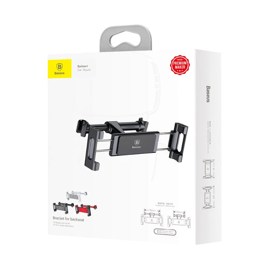 Baseus Support de siège arrière de Voiture ajustable avec rotation à 360° – Noir (SUHZ-01)