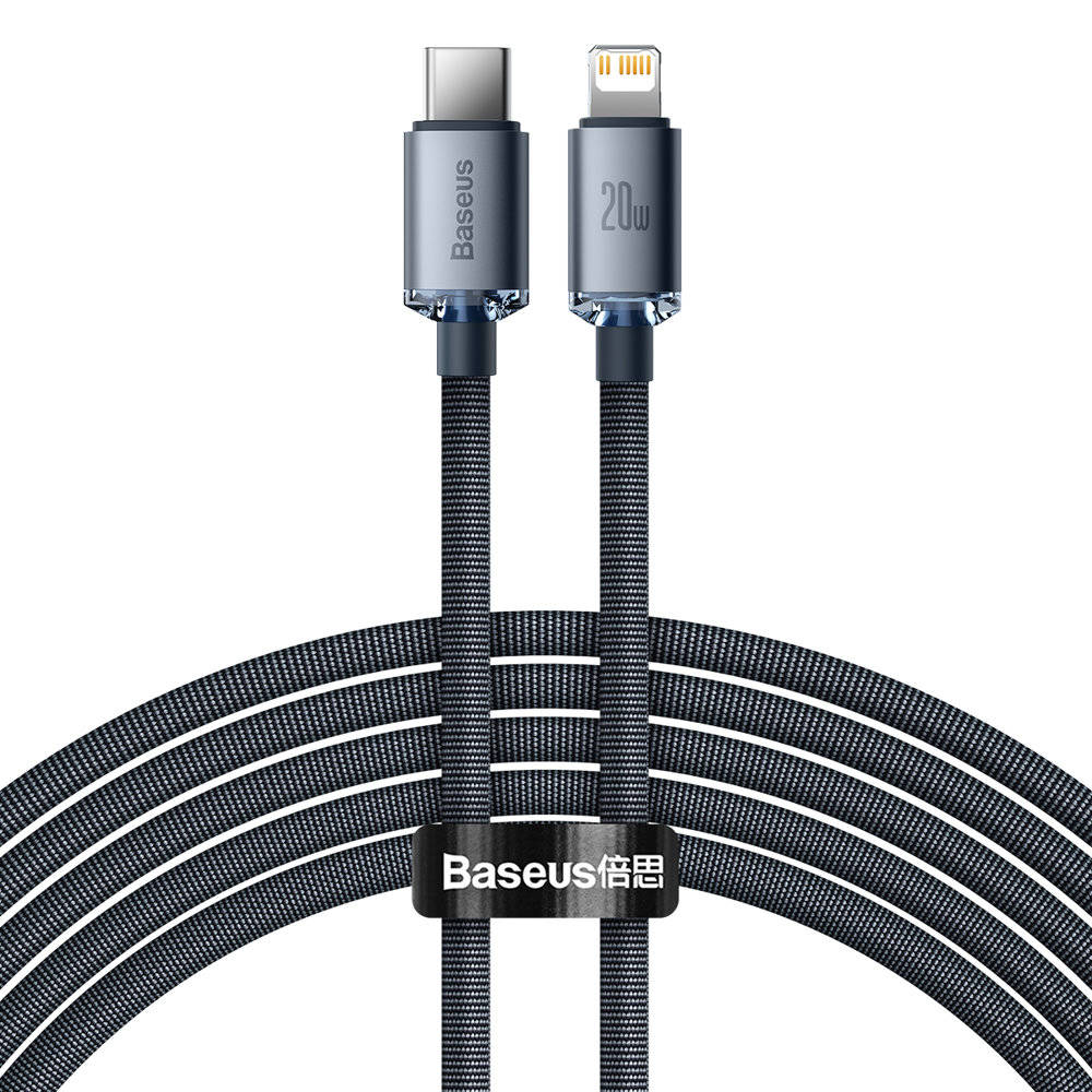 Baseus Câble Type-C vers iP 20W 2m Noir (CAJY000301)